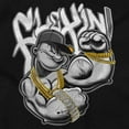 thumbnail image 2 of Urban Popeye Bling Muscle Flexin Women's T Shirt Ladies Tee Brisco Brands S, 2 of 5
