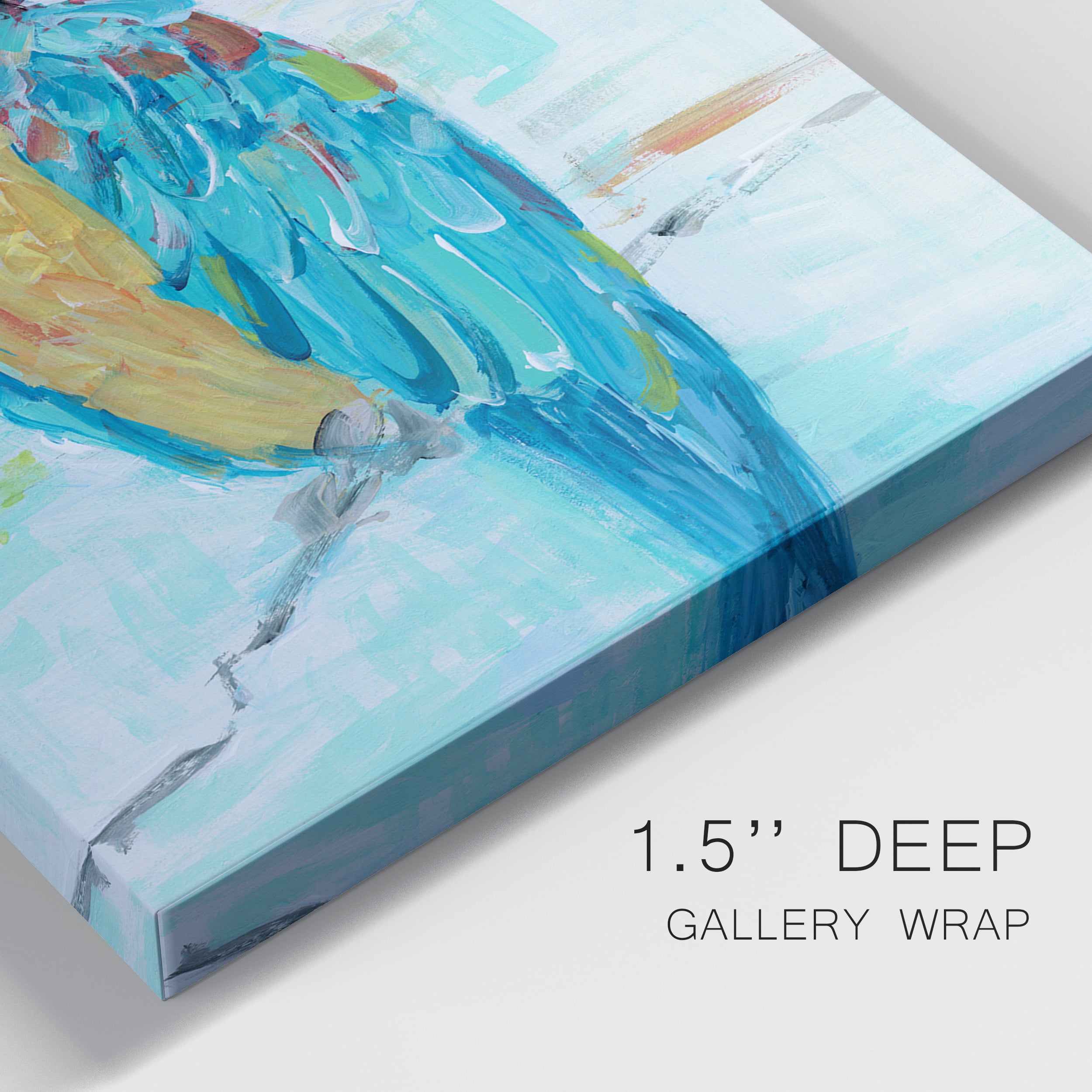 Island Parrot I Premium Gallery Wrapped Canvas - Ready to Hang - Set of 2 - 24 x 36 Each