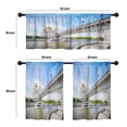 thumbnail image 4 of LALILO Kitchen Curtains and Valances Set of 3 36" Summer Window Treatment Tiers for Window Decor, 4 of 5