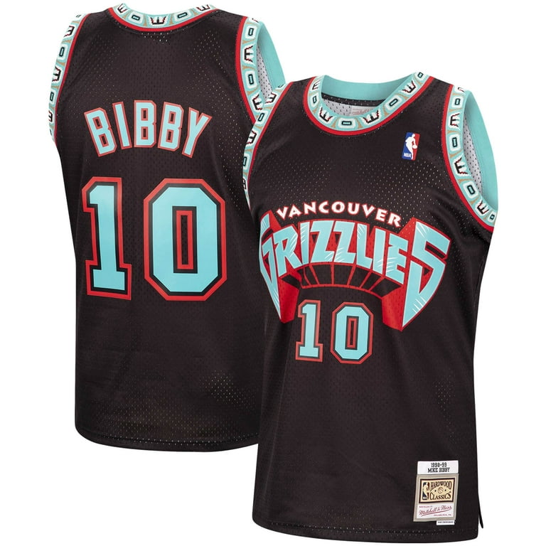 Mike Bibby Memphis Grizzlies Fanatics Authentic Autographed Mitchell & Ness  1998-99 Replica Jersey - Turquoise