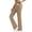 Khaki, variant on Women's High Waist Yoga Pants with Pockets, Stretch Athletic Workout Pants, Slim Fit Casual Flare Leggings for Running Fitness Travel Everyday Wear Black S