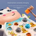 thumbnail image 3 of Large-Sized Electric Whack-a-Mole Educational Toy for Toddlers 4-6 Years - Musical Early Learning Game with Pig Design, 2 Hammers & Regular Battery Version - Unisex 3C Certified Plastic Developmental, 3 of 6
