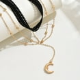 thumbnail image 6 of Sexy Moon Thigh Chain Silver Tassel Crescent Moon Pendant Elastic Beads Layered Leg Harness Body Chain Boho Bikini Party Body Chain Beach Hottie Leg Chain Jewelry for Women, 6 of 7