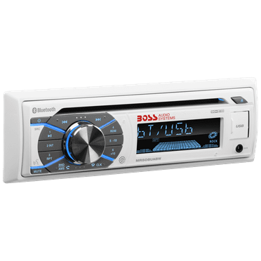 BOSS Audio Systems 153-MR508UABW White Bluetooth Technology Metal Stereo Receiver