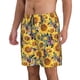 thumbnail image 2 of Balery Sunflowers Vintage Traje de Baño Estilo Hawaiano para Hombre, Shorts de Secado Rápido con Bolsillos-Large, 2 of 6