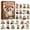C#1001-72, variant on 24 Day Happy Fall Cat Advent Calendar 2026 with 24 Acrylic Cat Ornaments Fall Theme Countdown Gift 10.2 in A