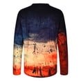 thumbnail image 4 of ICHUANYI Clearance Men's Long Sleeve Round Neck Print Color Fashion Casual T-Shirt Long Sleeve Top(Orange, L) Ichuanyi Ichuanyi, 4 of 7