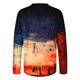 thumbnail image 4 of ICHUANYI Clearance Men's Long Sleeve Round Neck Print Color Fashion Casual T-Shirt Long Sleeve Top(Orange, L) Ichuanyi Ichuanyi, 4 of 7