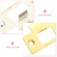 thumbnail image 2 of unbranded 2pcs Deadbolt Strike Plate Deadbolt Lock Strike Plate Stainless Steel Hole Cover for Homeowners, 2 of 4