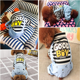 thumbnail image 5 of Ropa para perros a rayas mono cachorro camisa, lindo perro pijamas mono abrigo mono mono suave comodidad, 5 of 5
