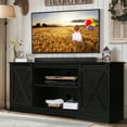 thumbnail image 5 of Farmhouse Coffee Bar Cabinet with Storage, 58’’Buffet Sideboard Cabinet with Sliding Barn Doors and 2 Adjustment Shelves, Kitchen Sideboard Cabinet for Dining Living Room, 5 of 5