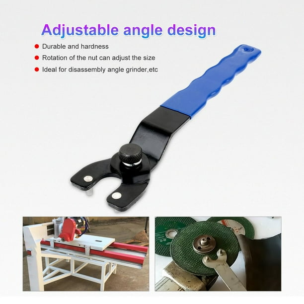 Adjustable Pin Spanner Plastic Handle Angle Grinder Key Pin Wrench