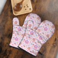 thumbnail image 5 of Cute Oven Mitts,Classic Princess Pattern Oven Mitt 2-Pack Set,Kitchen Gloves for Oven,Heat Resistant Oven Mitts 7.7"x12", 5 of 7