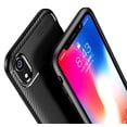 thumbnail image 2 of Case for iPhone XR, Nakedcellphone [BLACK CARBON FIBER] Flexible TPU Slim Cover [Anti-Shock, Anti-Fingerprint] for Apple iPhone XR (10R) 2018, 6.1", 2 of 4