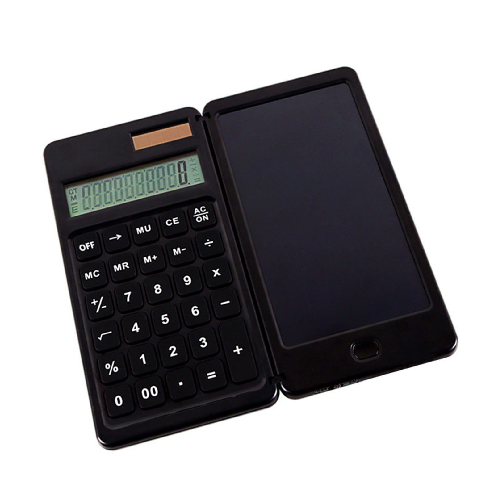 BCZHQQ Portable Calculator with Large 6.34x3.07 LCD Display & Silent Buttons,Dual Solar & Battery Power,Perfect for Office,School,Includes Pen