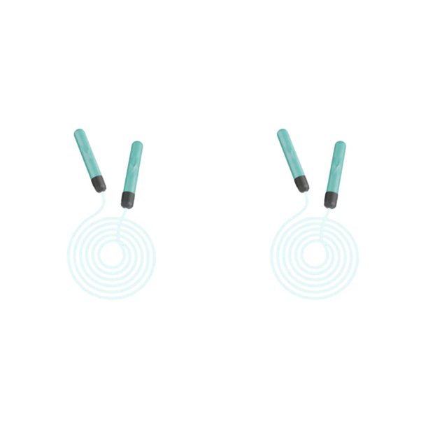 Yuarrent Cuerda para saltar Cable de salto Accesorio de fitness Resistencia divertida de larga duración Conveniencia ajustable Suministros de Verde 2piezas