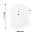 thumbnail image 2 of Minkissy Breathable White Short Sleeve Chef Jacket, Polyester Cotton Mesh, Comfortable Kitchen Uniform for Hotel and Restaurant Use, 2 of 7