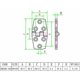 thumbnail image 3 of Sincero Bisagra para barco de 2 piezas, acero inoxidable 316, 102, 38 mm, bisagra para puerta de armario, utilizada para barcos, yates, bisagras de puertas, bisagras de gabinete, bisagras de conexión, 3 of 5