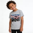 thumbnail image 2 of DDSOL Boys 4th of July T-Shirts Truck Graphic Tees Cotton Tops Black Size 10, 2 of 6