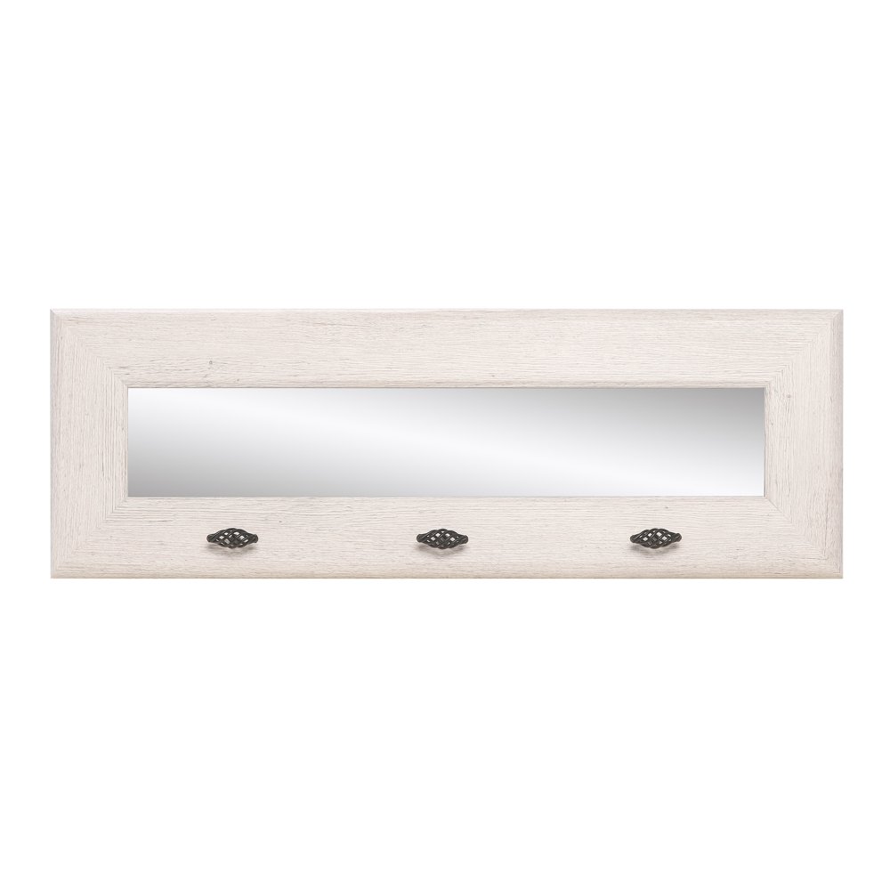 Last Look Wall Mirror with Hooks
