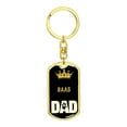 thumbnail image 4 of Raas Cat Dad King Keychain Stainless Steel or 18k Gold, 4 of 10