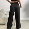 thumbnail image 7 of DHFJKG Metallic Pants For Women Glitter Drawstring Waist Loose Fit Wide Leg Trousers Summer Going Out Clothes Stylish Trousers, 7 of 7