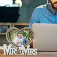thumbnail image 4 of Valentines Day Gifts, Mr & Mrs Picture Frame, Personalized Picture Frame for Couples, Picture Frame for Table Top Display and Wall Mounting Photo Frame, Wedding Gift, 4 of 5