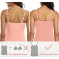 thumbnail image 6 of Alove Women's Cotton UnderShirts Wider Sleeve Tank Top Built-in Bra, 6 of 6