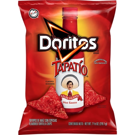 Sabritas Doritos Tapatio Salsa Picante Hot Sauce Tortilla Chips, 7.63 oz Bag