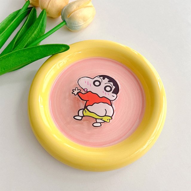 Soporte telescópico para Airbag de teléfono Shin-Chan de Crayon Kawaii, muñeca linda de Anime, soporte de escritorio, accesorios para tabletas, regalo para niños, nuevo