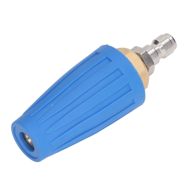 Durable Brass & Ceramic High-Pressure Rotating Nozzle with 1/4 Inch Quick Connector, 4000 PSI Working Pressure, 12mm Hole Diameter, 60℃ Operating Temp, Lightweight Design for Commercial/Industrial