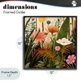 thumbnail image 4 of Stupell Industries Eclectic Botanical Embrace in the Jungle Black Framed Giclee Art, 12 x 12, by Lazar Studio, 4 of 8