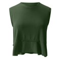 thumbnail image 5 of Caqnni Tank Tops for Women Summer Outfits 2026 Crew Neck Casual Sleeveless Shirts Blouses Clothes Womens Sleeveless Tank Top (L,A1-Dark Green), 5 of 5