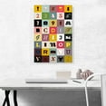 thumbnail image 2 of ARTCANVAS Colorful Pattern Rectangle Full Alphabet Canvas Art Print - Size: 26" x 18" (0.75" Deep), 2 of 9