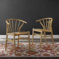 thumbnail image 2 of Modway Flourish 18.5" Spindle Wooden Dining Side Chair in Natural (Set of 2), 2 of 8