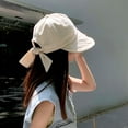 thumbnail image 4 of Women Sun Hat for Outdoor UV Protection, Wide Brim Sun Hat Ponytail Beach Hat Visor, 4 of 8
