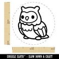 thumbnail image 2 of Kawaii Cute Owl Bird Self-Inking Rubber Stamp Ink Stamper - Purple Ink - Medium 1 Inch, 2 of 7