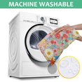 thumbnail image 6 of Pioneer Flower Floral Print Pattern Square Tablecloth, Waterproof Wipeable Spillproof Washable Table Cover for Home Kitchen Party and Daily Decor 60"x60", 6 of 6
