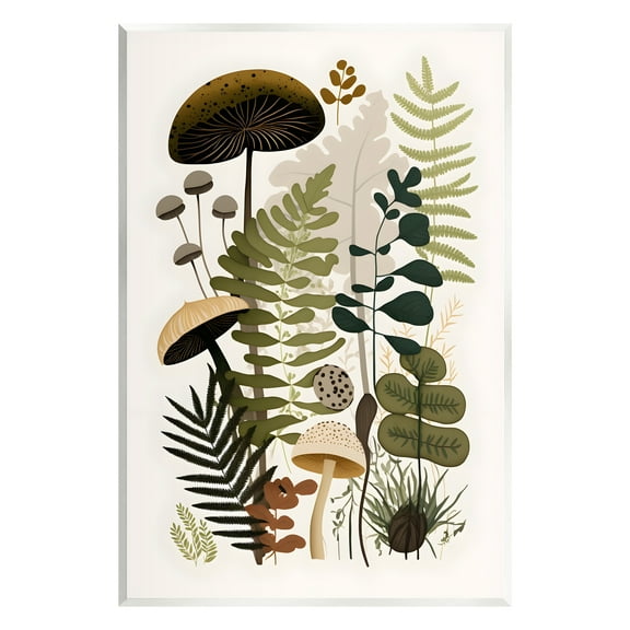 Stupell Industries Mixed Earthy Botanicals Botanical & Floral Painting Unframed Art Print Wall Art, 10 x 15