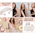 thumbnail image 7 of Konsait 30th Birthday Party Decoration Kit with Sash & Balloons, Rose Gold (6 Pack), 7 of 7