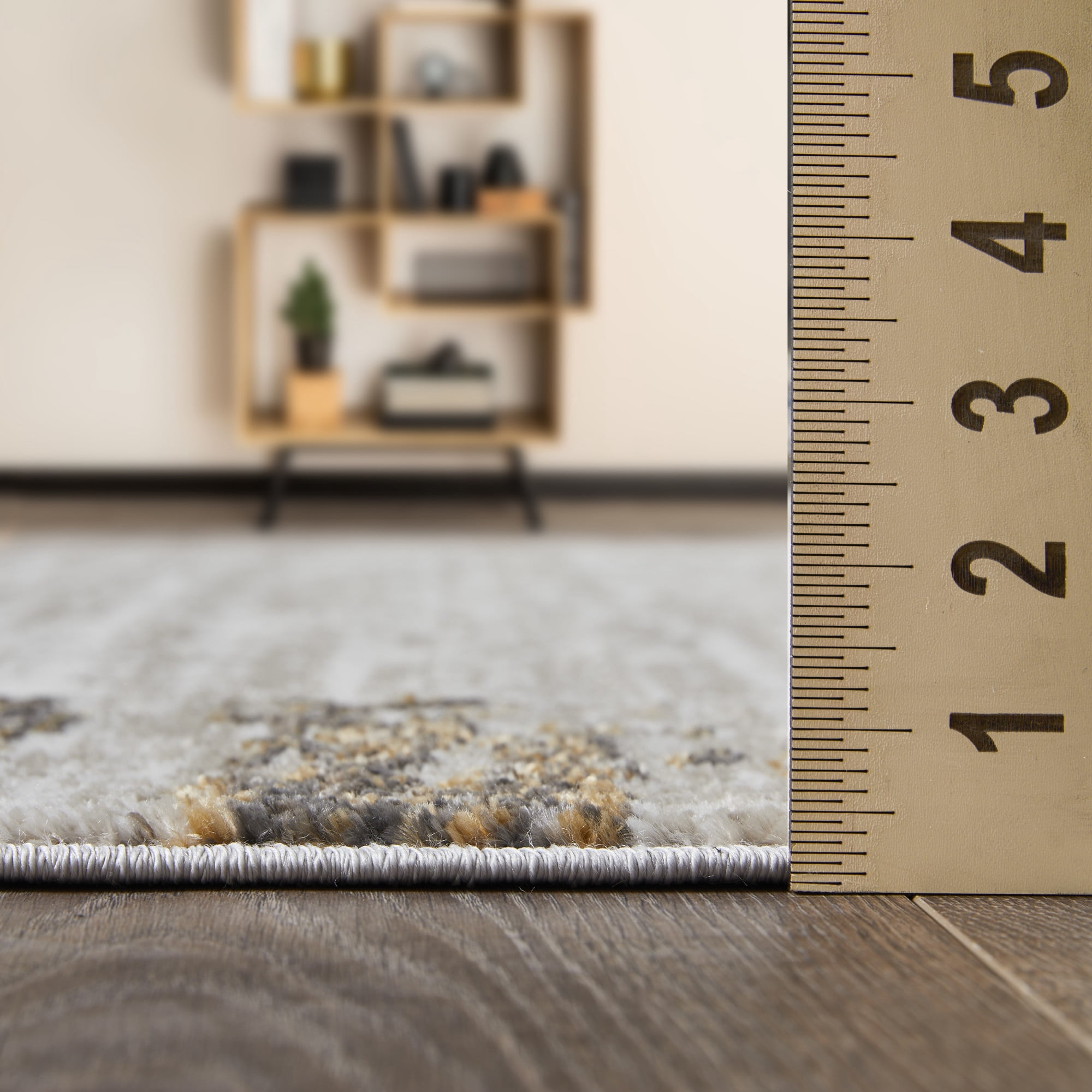 Loomaknoti Alanzo Albah 6' x 9' Abstract Indoor Area Rug , Beige/Cream