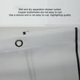 thumbnail image 5 of W200cm H200cm Waterproof Shower Curtain for Bathroom Decor - Dry And Wet Areas Separate With Polyester Being Breathable And Comfortable, 5 of 8