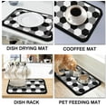 thumbnail image 4 of Coffee Mat - Lattice Absorbent Drying Mat - Waterproof Kitchen Protector - Bar Counter Decor for Coffee Maker 18x24inch, 4 of 6