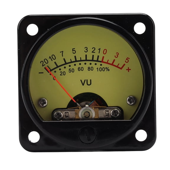 Yajisi Professional VU Level Meter with Backlight & Driver Board, Audio Level Amp Amplifier for DIY Projects, 3.5" x 2.8" x 2.4"