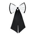 thumbnail image 1 of Boque de satén desmontable suministros elegantes para el vestido para vestidos de graduación Fiestas de regalos de viaje negro, 1 of 8