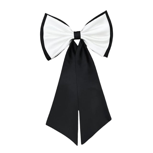 Boque de satén desmontable suministros elegantes para el vestido para vestidos de graduación Fiestas de regalos de viaje negro