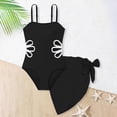 thumbnail image 5 of NIEWTR Girls' Swimwear Girls One Piece Swimsuits Ruffle Kids Bathing Suits for Girls（Black,13-14 Years), 5 of 7