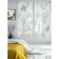 thumbnail image 3 of Green Coastal Sheer Curtains 72 Inch Length 2 Panels Set for Living Room/Bedroom, Sea Turtle Nautical Coral Summer Beach Curtain Sheers Drapes Rod Pocket Curtains Window Treatment Set 52''x72''x2, 3 of 7