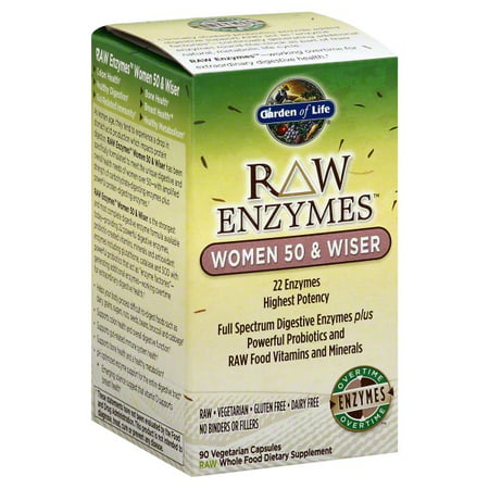 Garden of Life Garden of Life Raw Enzymes Women 50 & Wiser, 90 (Best Way To Lower Liver Enzymes)
