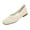 Beige, variant on Women's Knit Ballet Flats Breathable Slip On Shoes Square Toe Business Casual Flats Comfortable Dressy Walking Shoes Purple 7 Wide